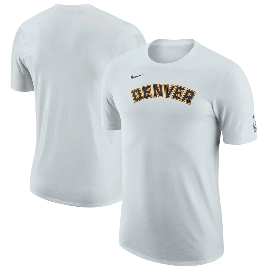 Men's Denver Nuggets White 2022/23 City Edition Essential Warmup T-Shirt